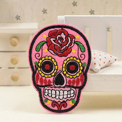 5pcs Iron On SUGAR SKULL Embroidery Patch Applique DIY Clothes Sewing