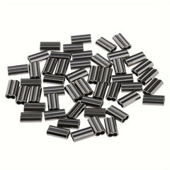 100pcs 6 Sizes Copper Sleeves for Mono Steel Wire Saltwater Fishing Rigs