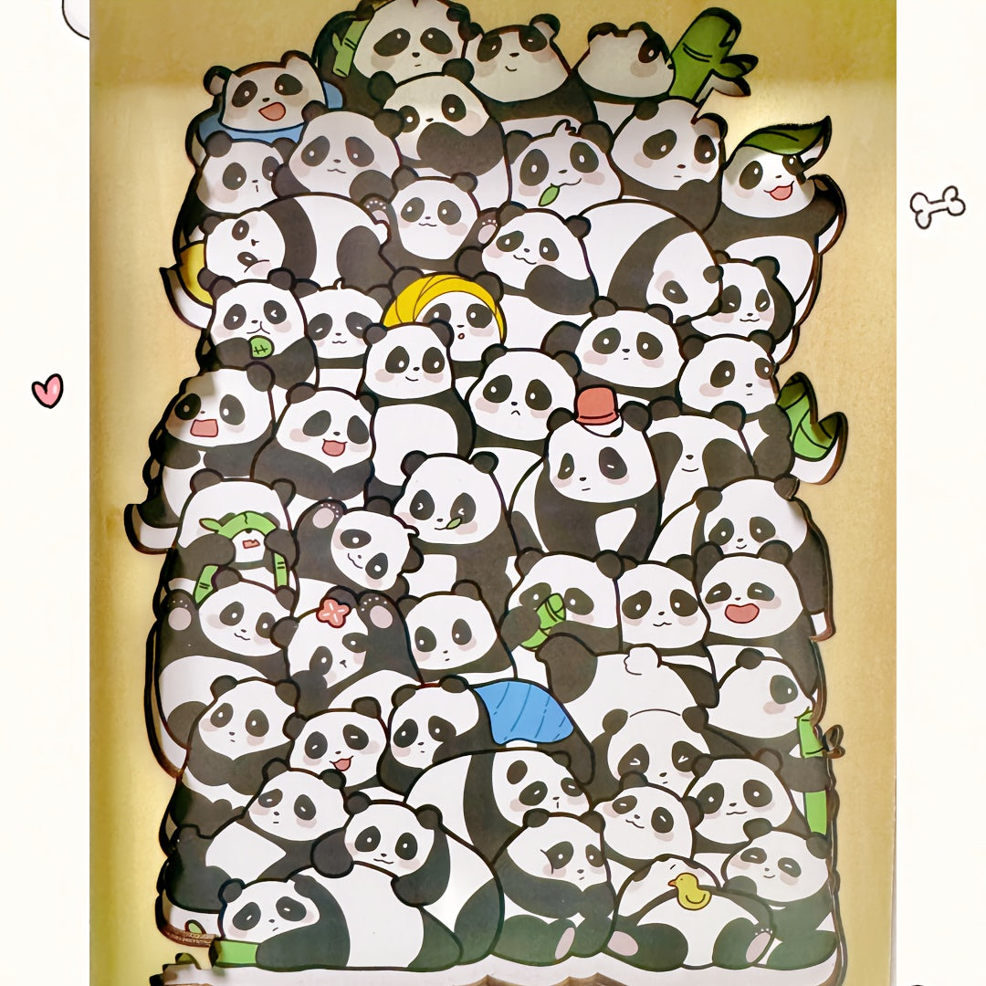 Wooden Animal Puzzle: 50 Cartoon Animals for Stacking & Decor