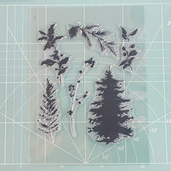 Branch Stamp Painting Tool DIY Scrapbook Decoration Silicone Clear