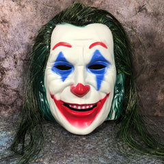 DC Joker Mask Realistic Clown Mask Halloween Carnival Horror Clown Mask