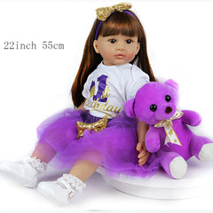 Realistic Soft Vinyl Silicone Reborn Doll Lifelike Toy