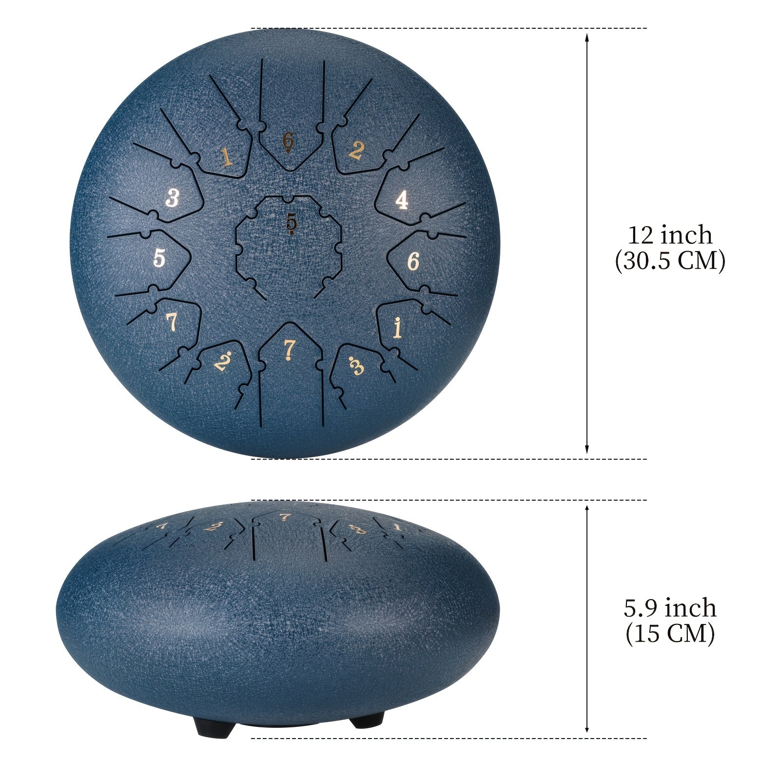 30 48 Cm 13 Note Steel Tongue Drum Handpan in C Key
