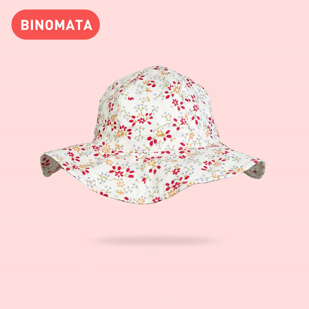 Baby Girls Sun Hat Adjustable Wide Brim Beach Hat Sun Protection