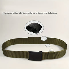 Men's Automatic Buckle Canvas Belt for Jeans