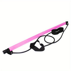 Purple Pilates Tension Band Sticks Fitness Exercise Body Shaping Yoga