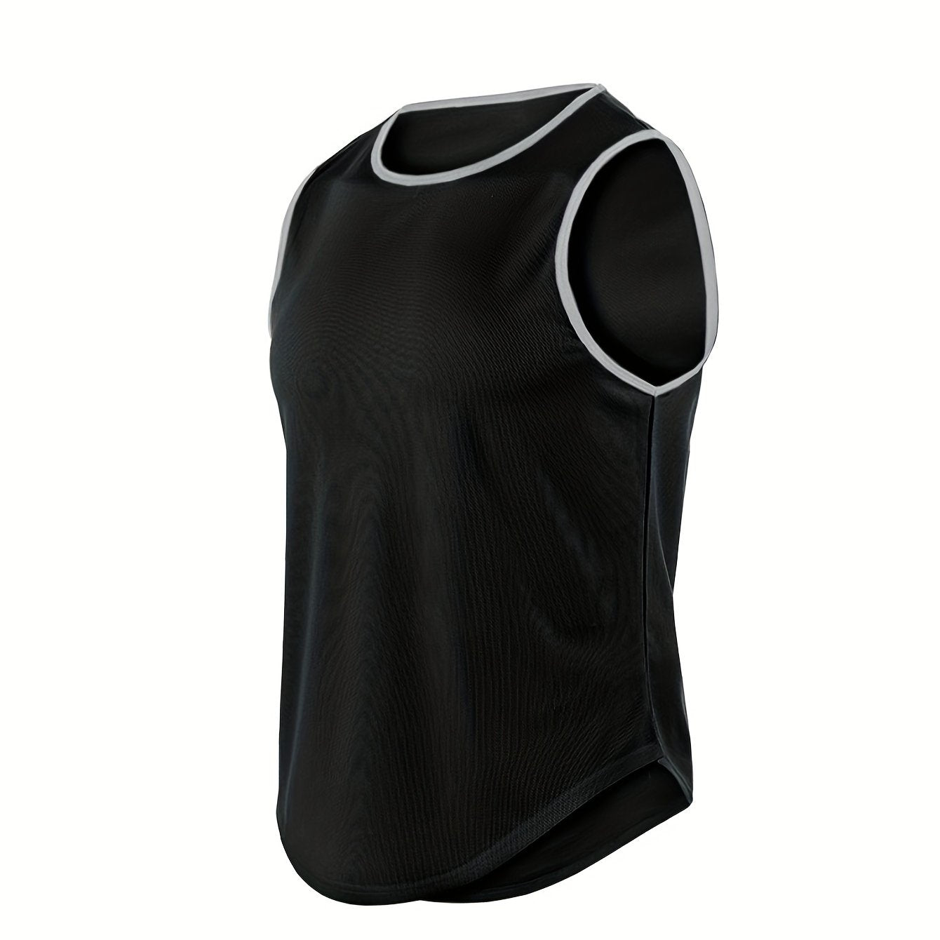 Men's Solid Tank Top Casual Comfy Vest For Summer Gym Workout