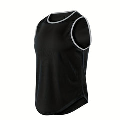 Men's Solid Tank Top Casual Comfy Vest For Summer Gym Workout
