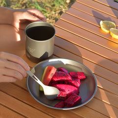 Titanium 3-Hole Spoon Fork for Camping