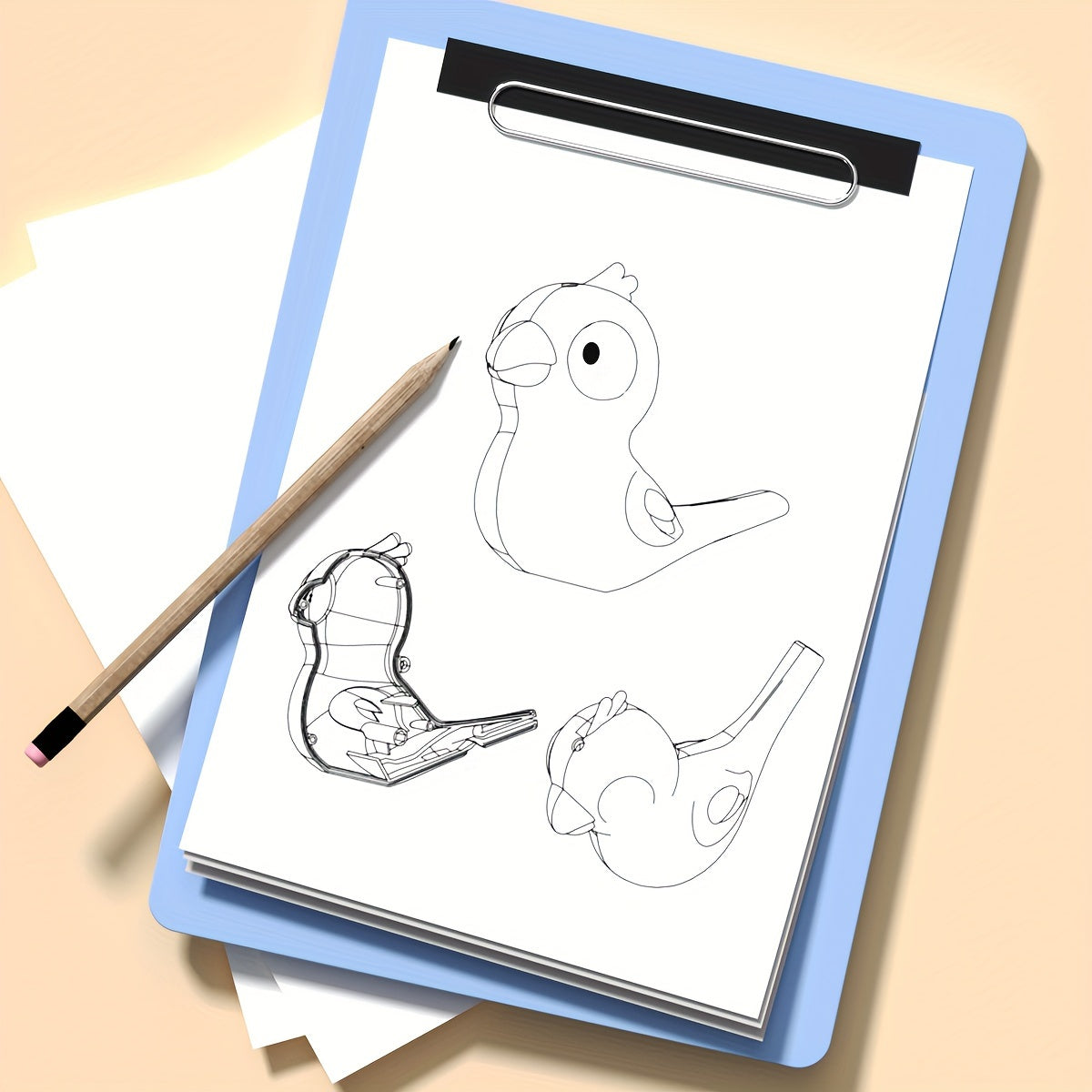 Water Bird Whistle Toy for Kids - Musical Instrument Horn - Christmas Gift