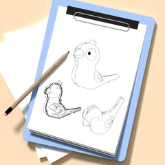 Water Bird Whistle Toy for Kids - Musical Instrument Horn - Christmas Gift