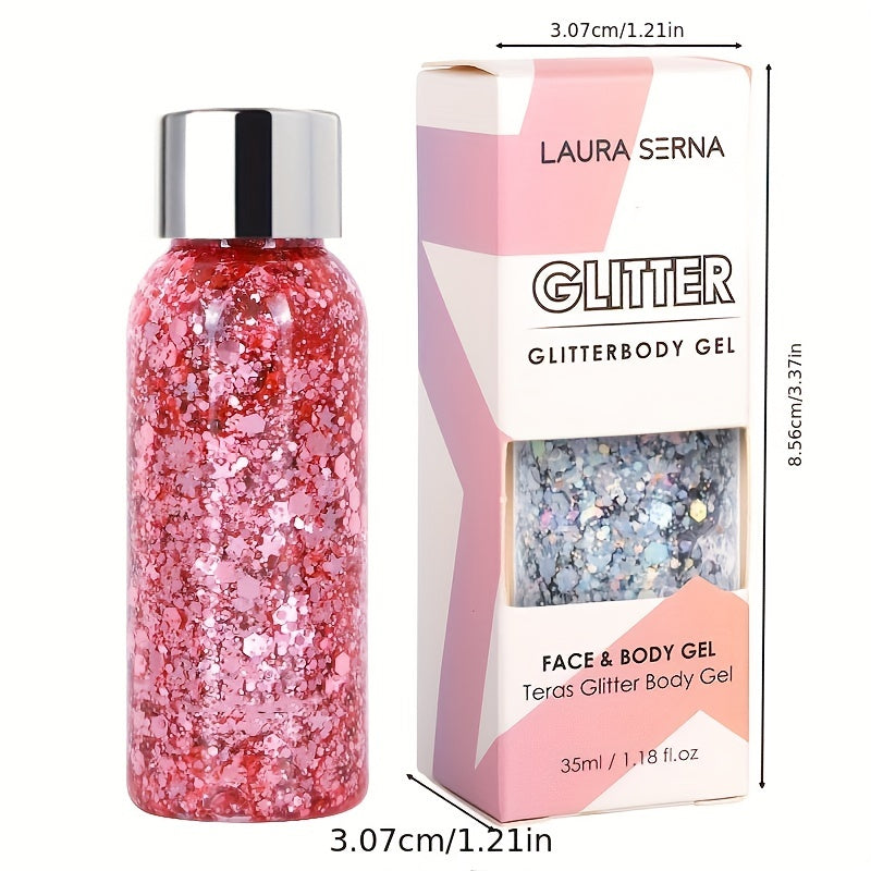 Glitter Body Gel Long Lasting Sequin Sparkling Cream