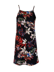Floral Print Mini Dress Spaghetti Strap Summer Dress
