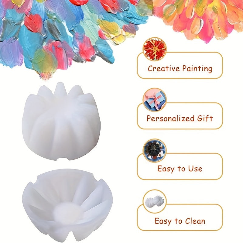 6 Piece Flower Tilting Cup Set for Acrylic Pour Floral Art