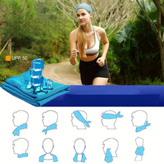 2pcs Cooling Towels Lightweight Quick Drying Towel for Outdoor Yoga Sports