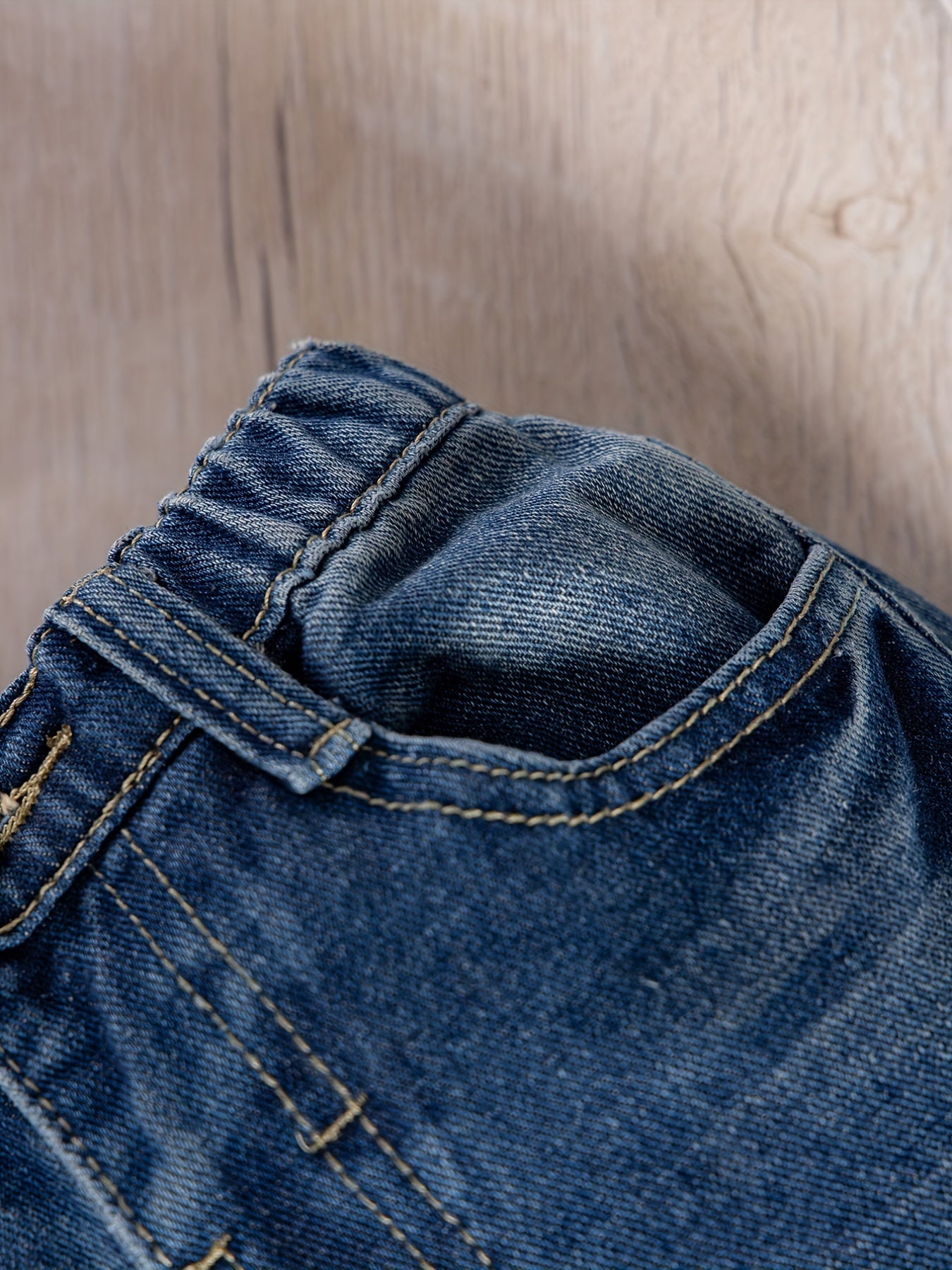 Boys Distressed Denim Pants with Pocket