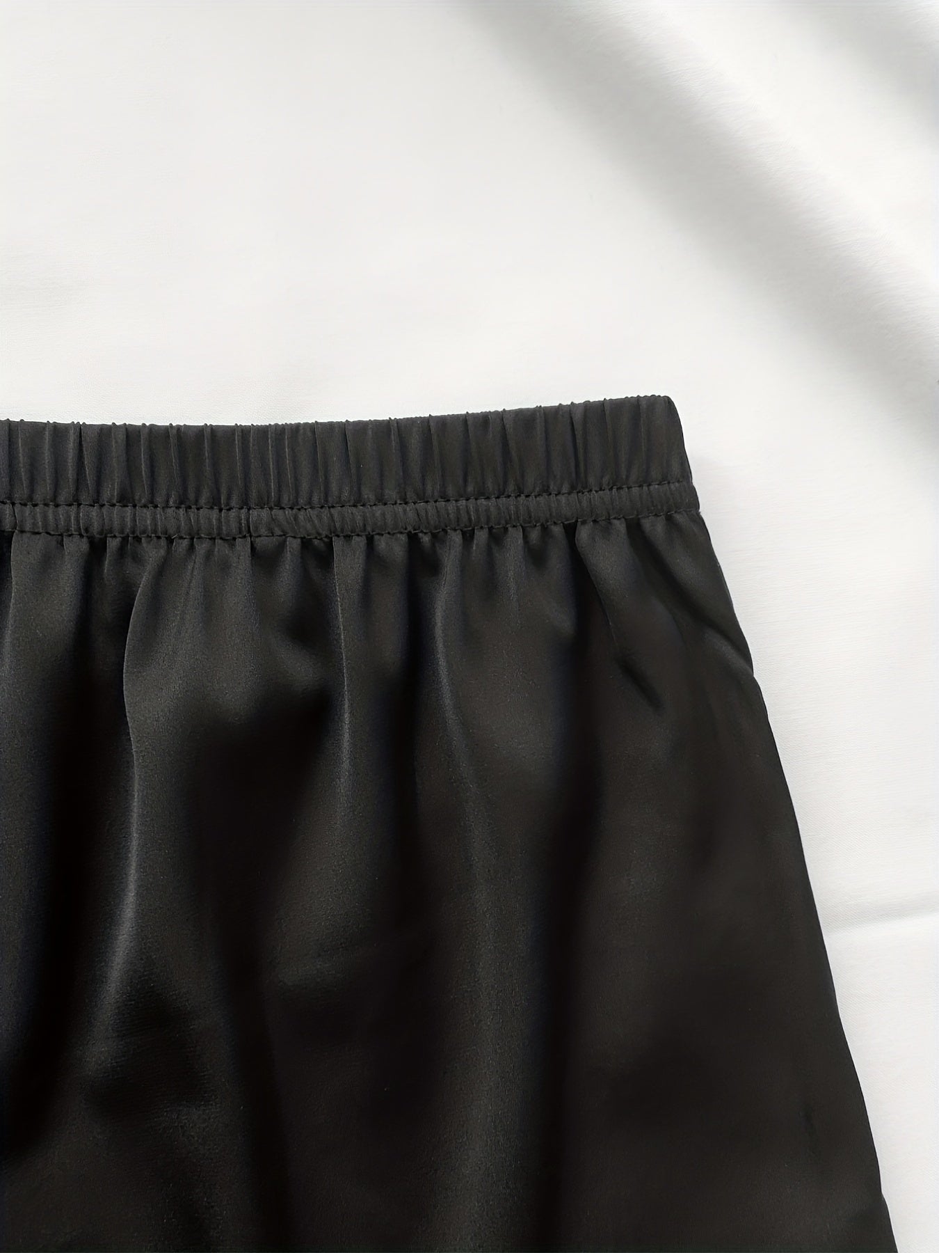 Comfy Elastic Waistband Women's Sleep Shorts