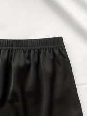 Comfy Elastic Waistband Women's Sleep Shorts