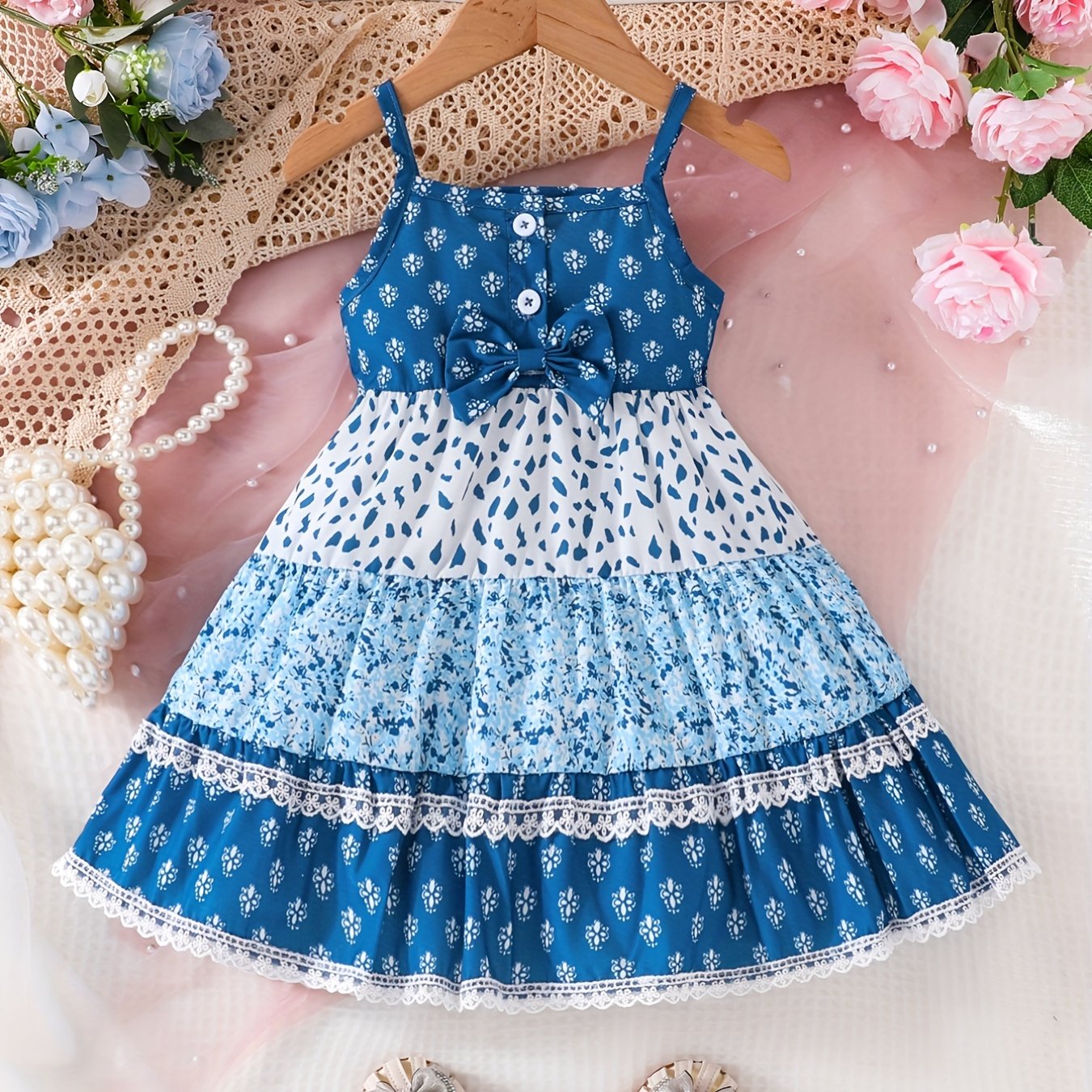 Girl Baby Flower Short Skirt Summer Princess Dress Colorful