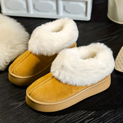 Women's Non slip Short Snow Boots Thickened Winter Warm Ankle Shoes