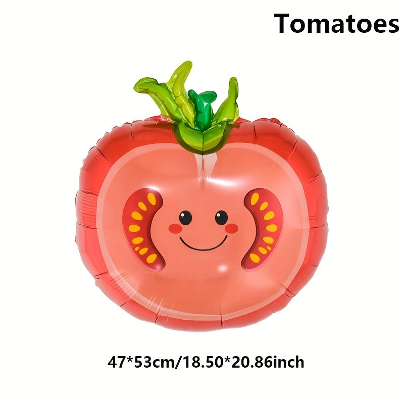 Assorted Fruit & Vegetable Balloons for Party Decoration & Outdoor Play