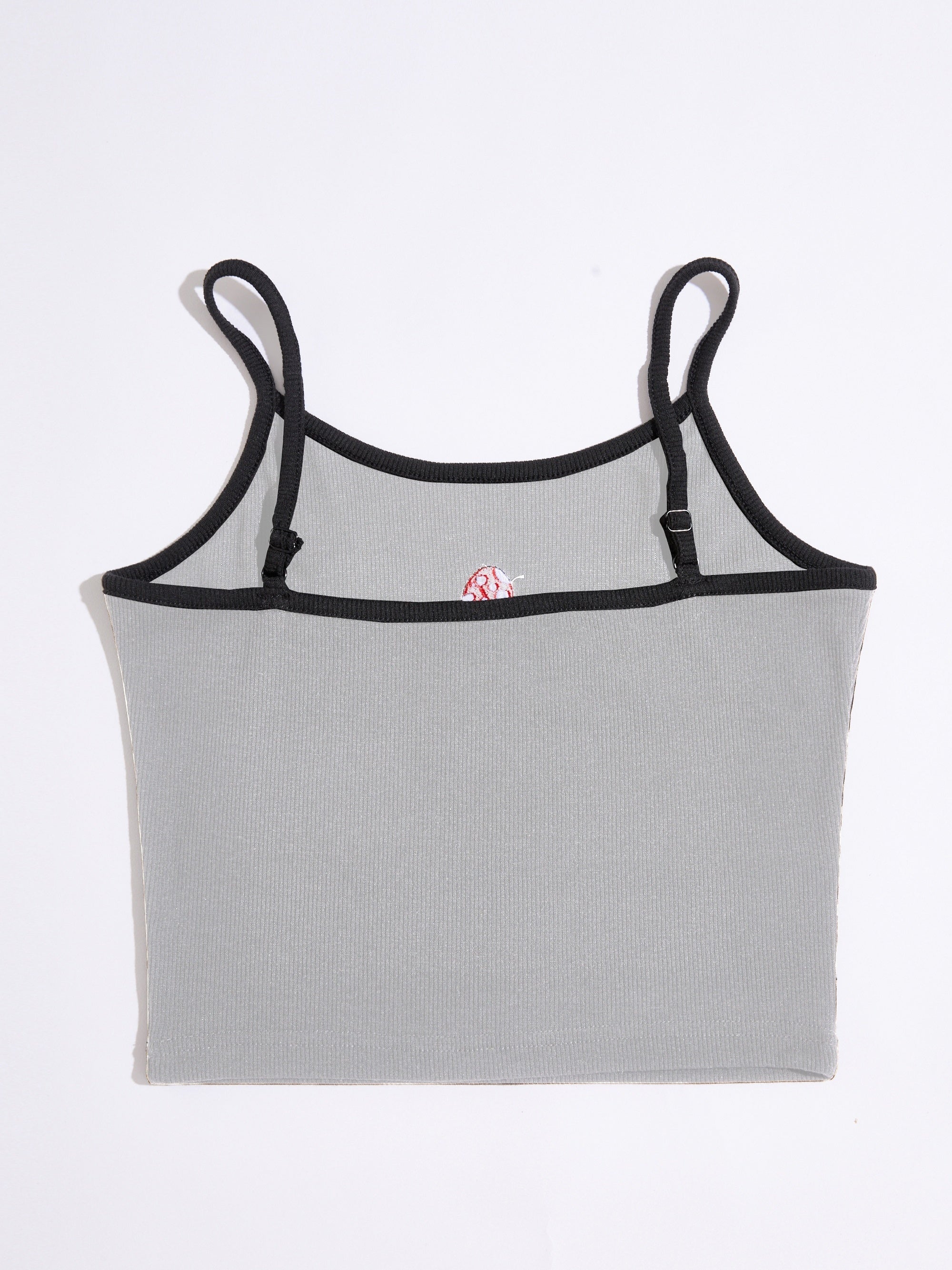 Mushroom Pattern Cami Crop Top Sexy Slim Casual Top For Summer