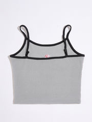 Mushroom Pattern Cami Crop Top Sexy Slim Casual Top For Summer