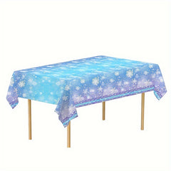 Snowflake Birthday Party Supplies Set for Winter Theme Celebration