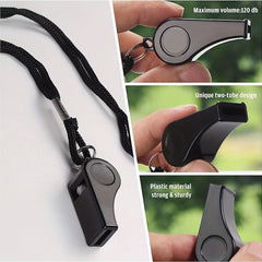 2pcs Whistle With Lanyard For Coaches Referees Training