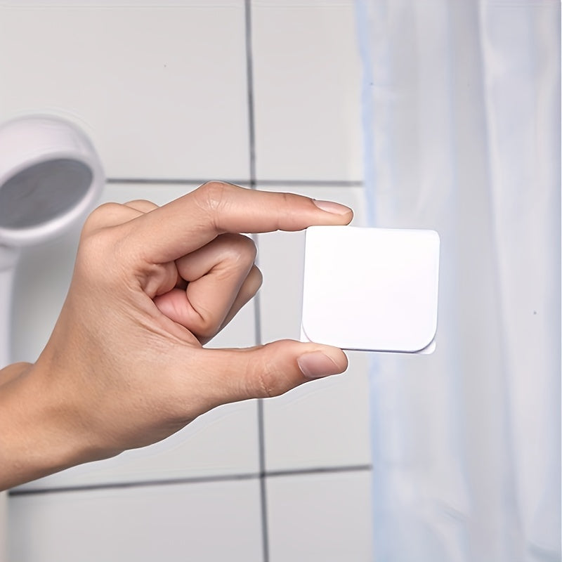 2pcs Shower Curtain Clip Adhesive Fixing Anti-splash Clip for Bathroom