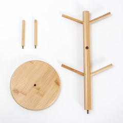 1pc Wooden Cup Holder Coffee Cup Mug Hanging Rack Modernist Design