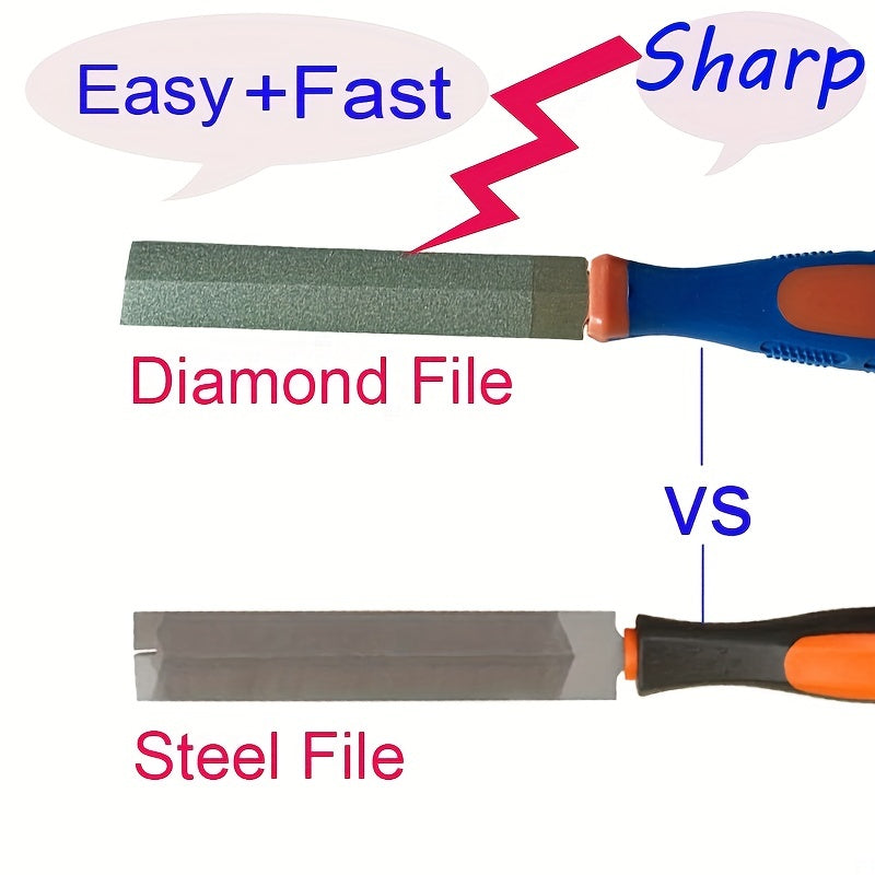 Diamond Rhombus Saw File Wood Rasp 7 62 10 16 12 Sharpening Saw Blade Tools