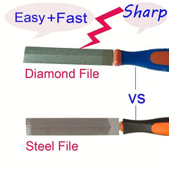 Diamond Rhombus Saw File Wood Rasp 7 62 10 16 12 Sharpening Saw Blade Tools