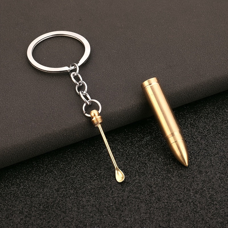 2 in 1 Bullet Earpick Key Chain Pendant