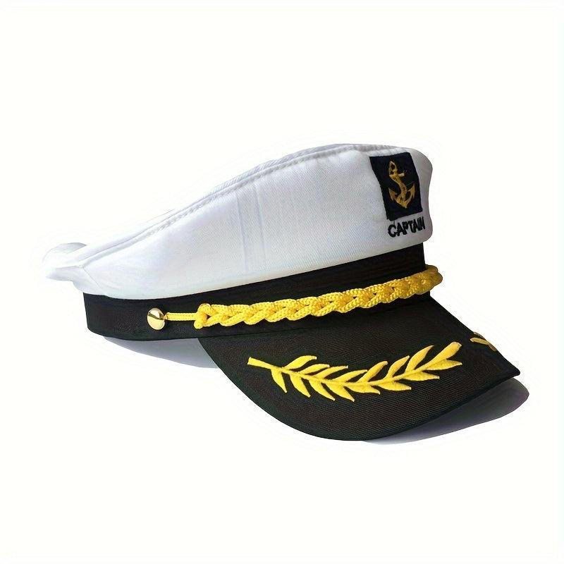 Marine Hat Captain Yacht Navy Hat Sailor Cap For Costume