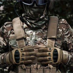 Men's Touchscreen Motorcycle Gloves Hard Knuckle Palm Pads