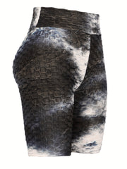 Tie Dye Honeycomb Yoga Shorts
