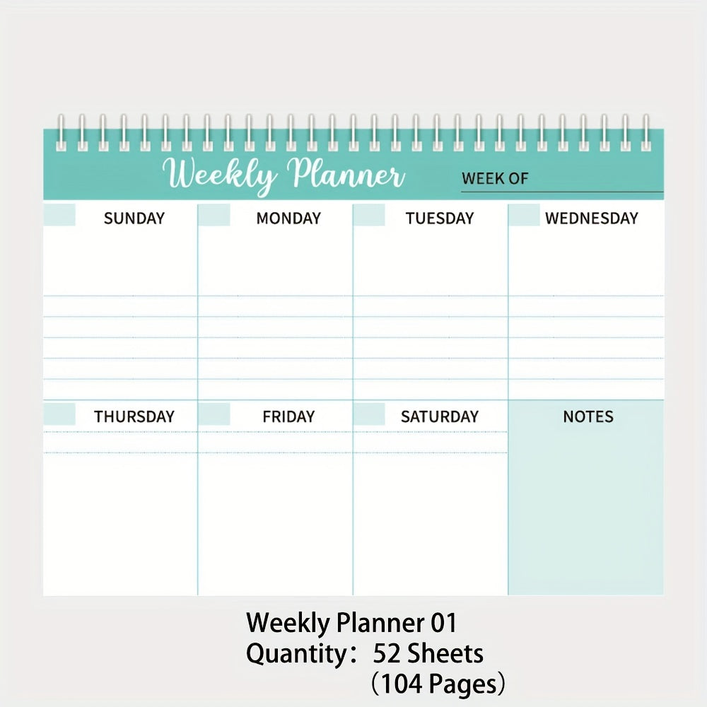 Weekly Planning Notepad To Do Planner With Notes Daily Schedules