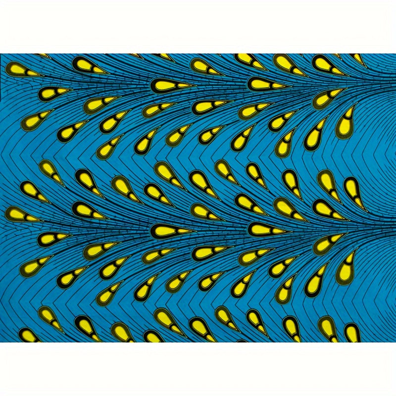 1pc 100 Cotton Ankara Fabric African Ethnic Batik Printed Fabric