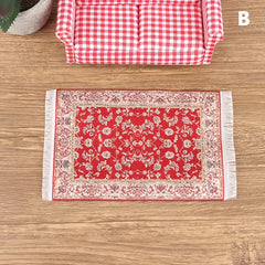 1pc 1 12 Dollhouse Floor Rug Cover Carpet Floor Mat Home Decor Toy