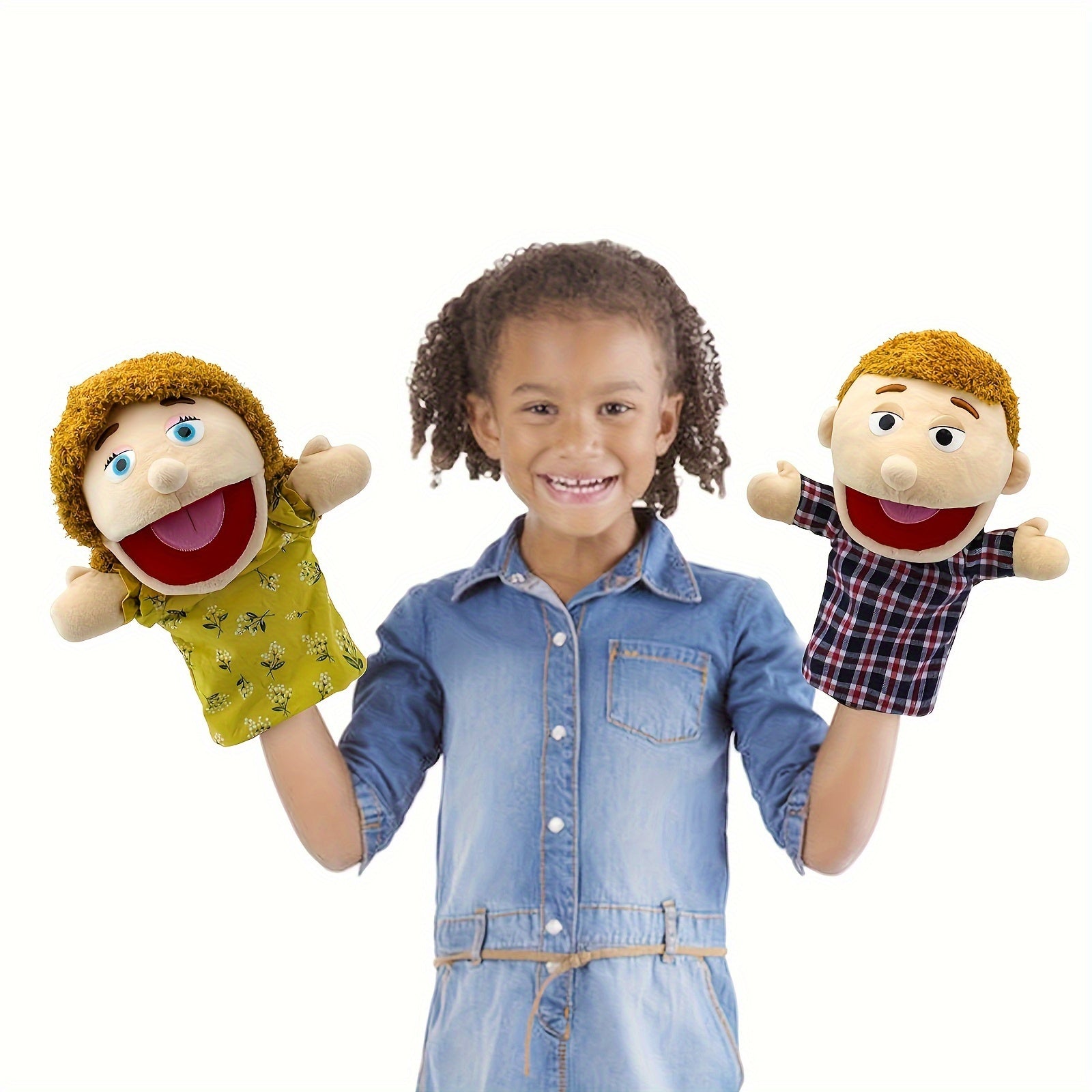 Family Hand Puppets Christmas Halloween Thanksgiving Gift Puppets For Kids