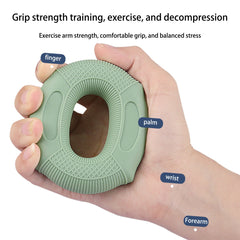 Silicone Striped Grip Ring for Fitness Finger Wrist Arm Muscle Exercise