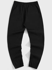 Men s Rose Print Casual Drawstring Sweatpants