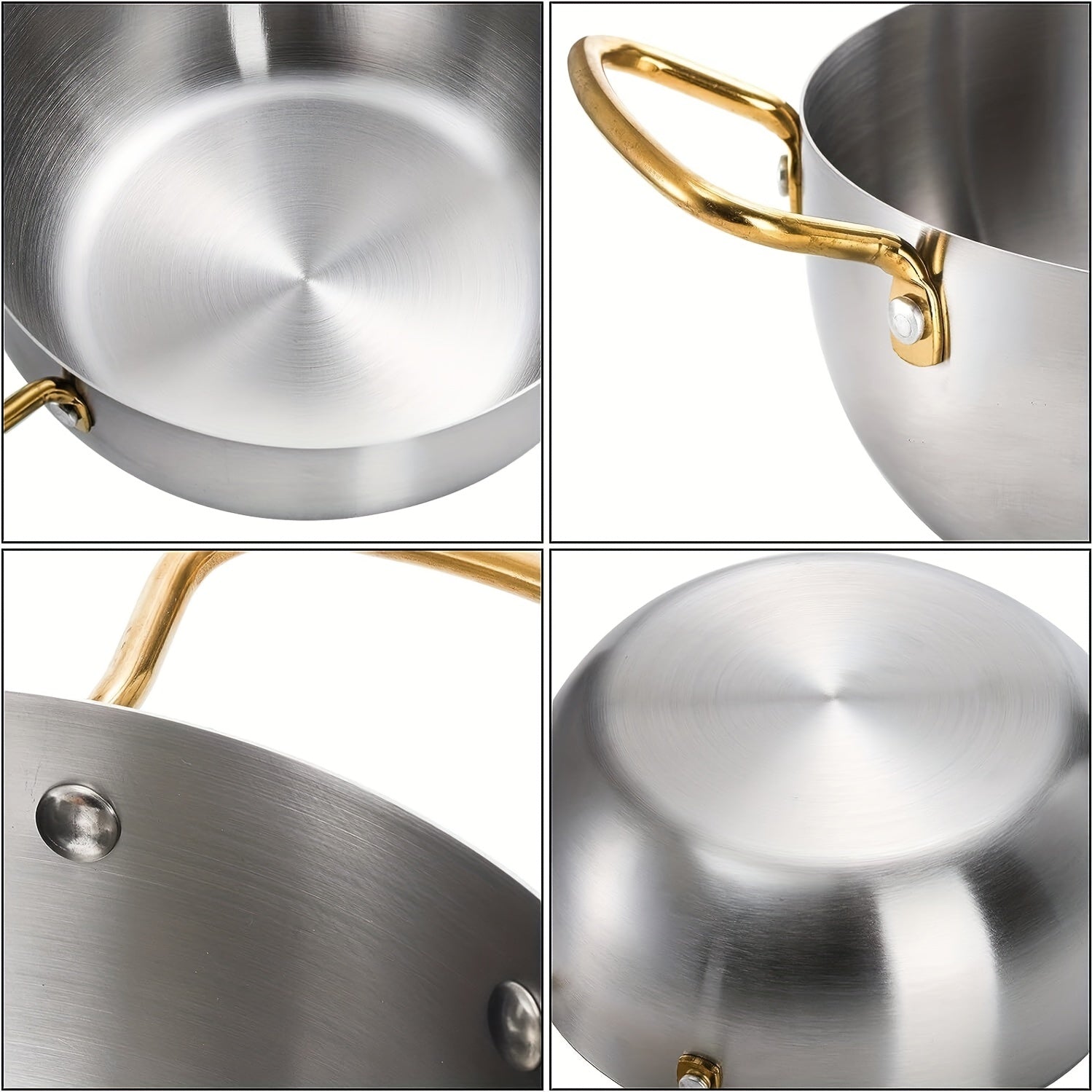 Stainless Steel Ramen Cooking Pot Pasta Stockpot with Double Handle