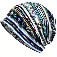 Casual Cycling Sports Cap Printed Striped Skull Cap