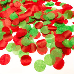 10g Paper Sequin Mixed Green Golden Silvery Red for Christmas Decoration