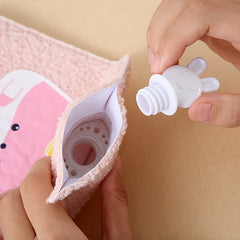 4PCS Plush Hand Warmer Hot Water Bottle with Cloth Cover