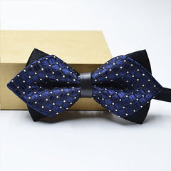 Formal Men's Adjustable Double Layer Wedding Bow Tie