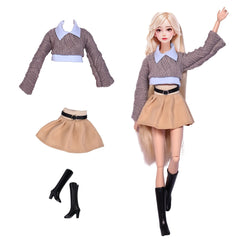 Doll Outfit Set for 29 Dolls - Casual Skirt & Shirt in Multiple Colors