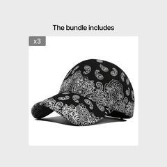 Men's Cashew Flower Printed Baseball Cap Street Hip Hop Cap Sun Visor